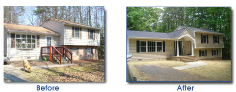 Before and after - exterior renovation 3